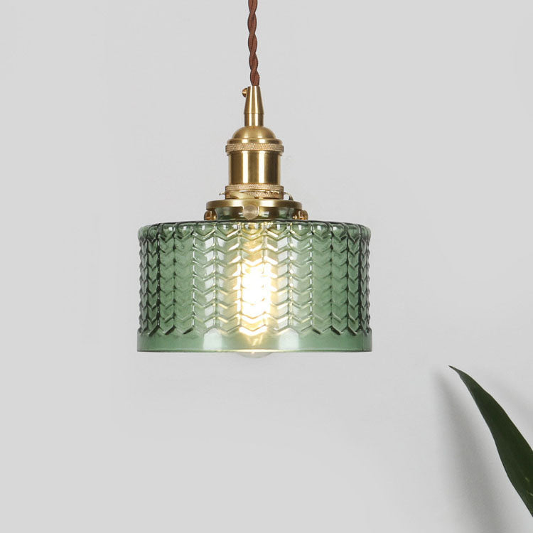 Brass and Glass Jar Pendant