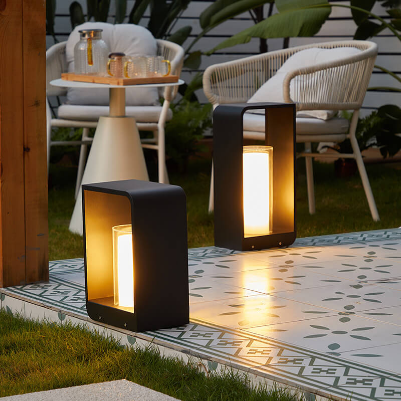 Solar Path Lights Stainless Steel Square | Waterproof Garden Light, Tri Color Remote
