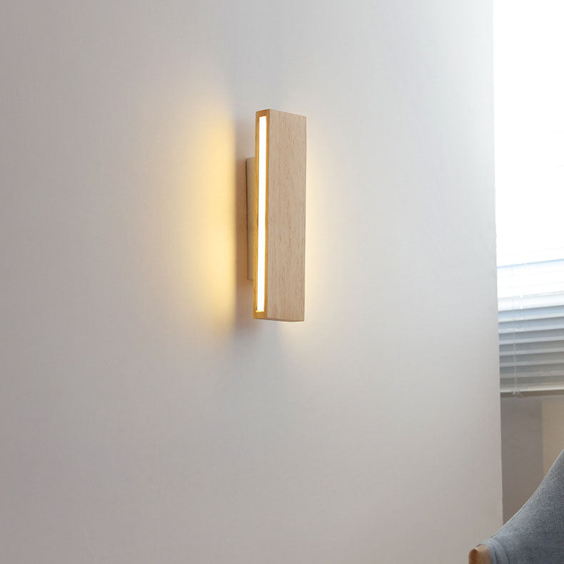 Wood Bar Rotatable Wall Sconce