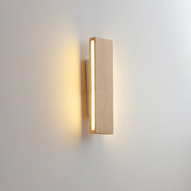 Wood Bar Rotatable Wall Sconce