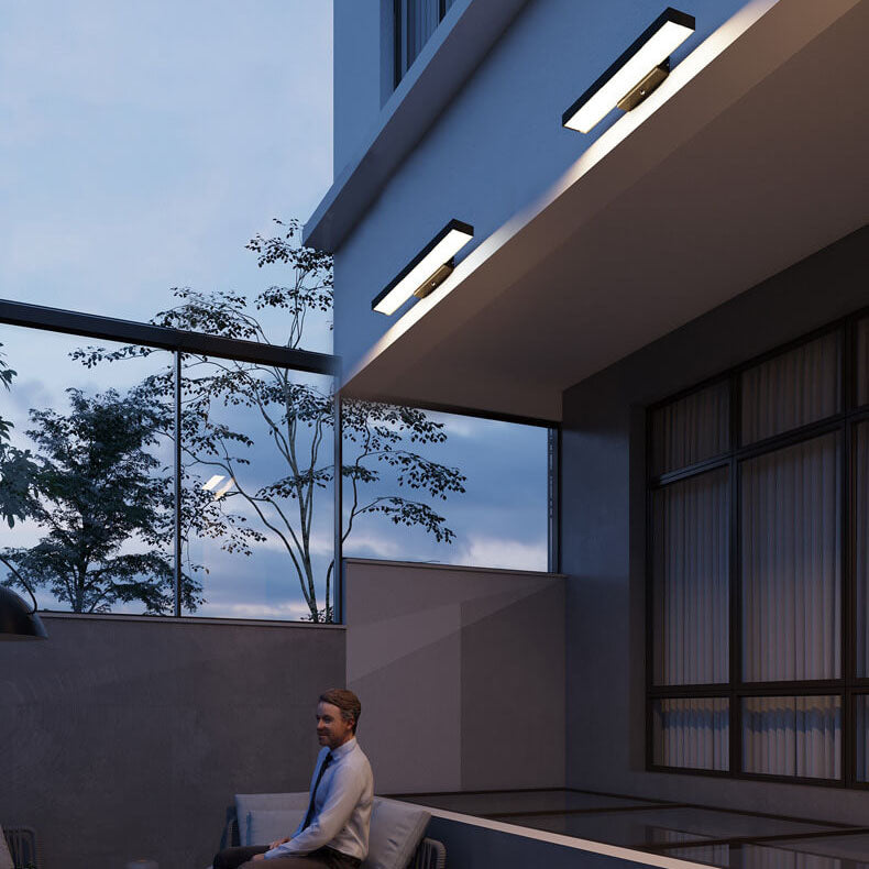 Rectangular Outdoor Sensor Wall Light