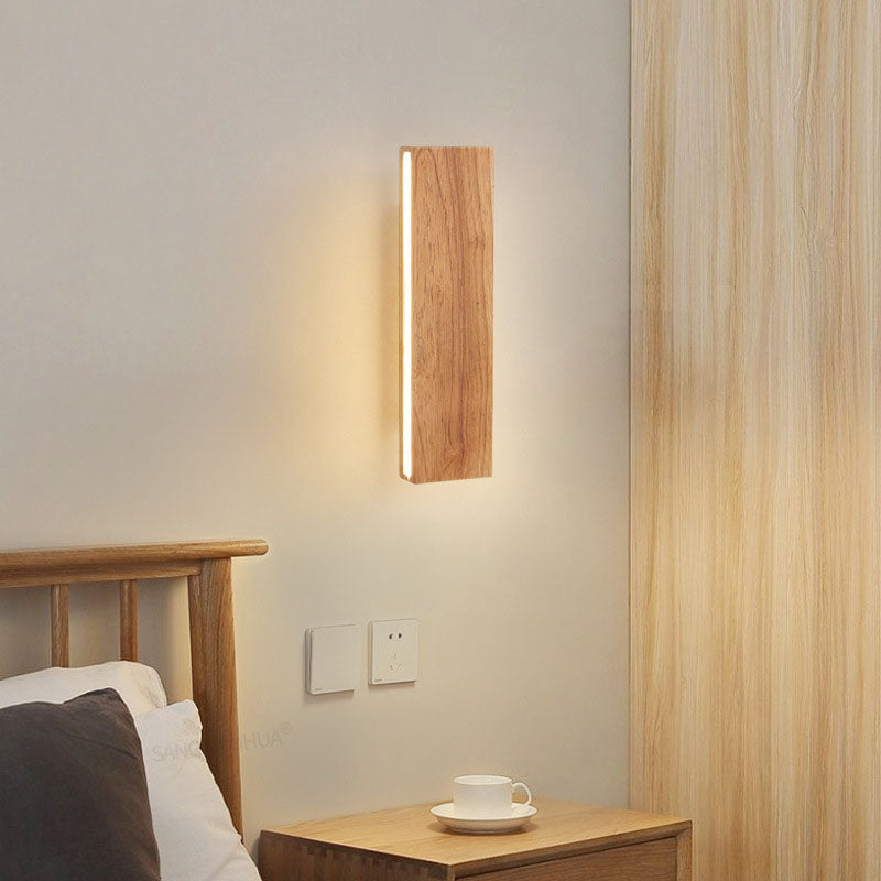 Wood Bar Rotatable Wall Sconce