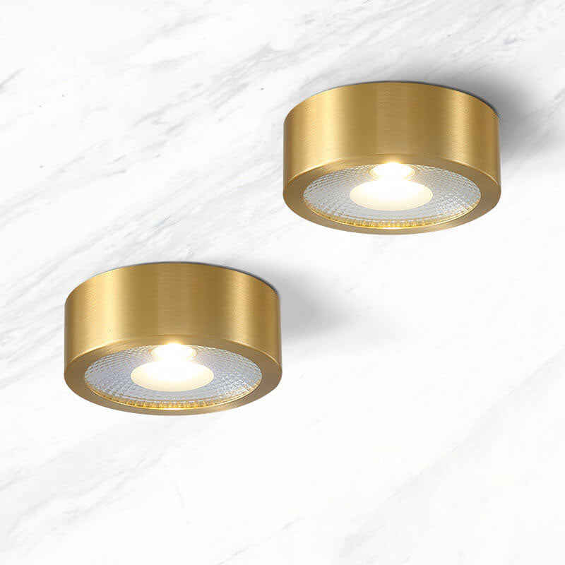 Ultra Thin Copper Flush Mount Light