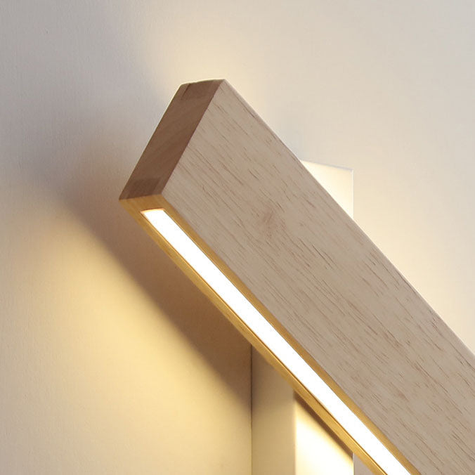 Wood Bar Rotatable Wall Sconce