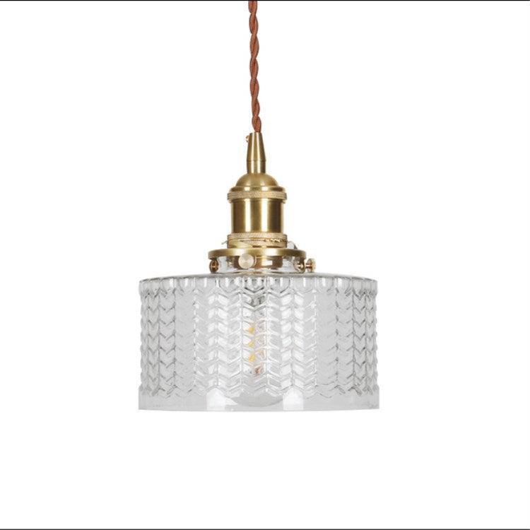 Brass and Glass Jar Pendant