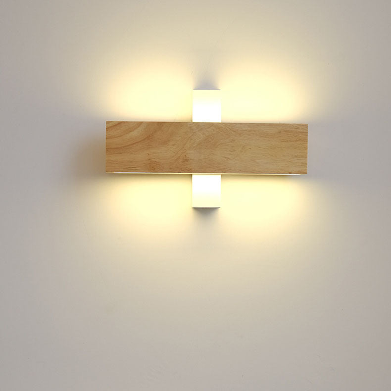 Wood Bar Rotatable Wall Sconce