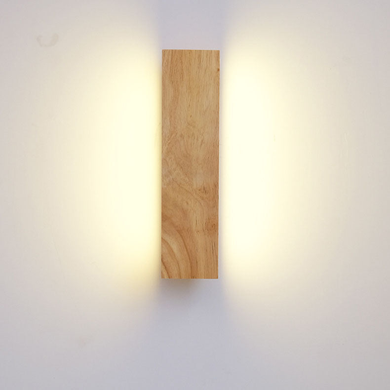 Wood Bar Rotatable Wall Sconce