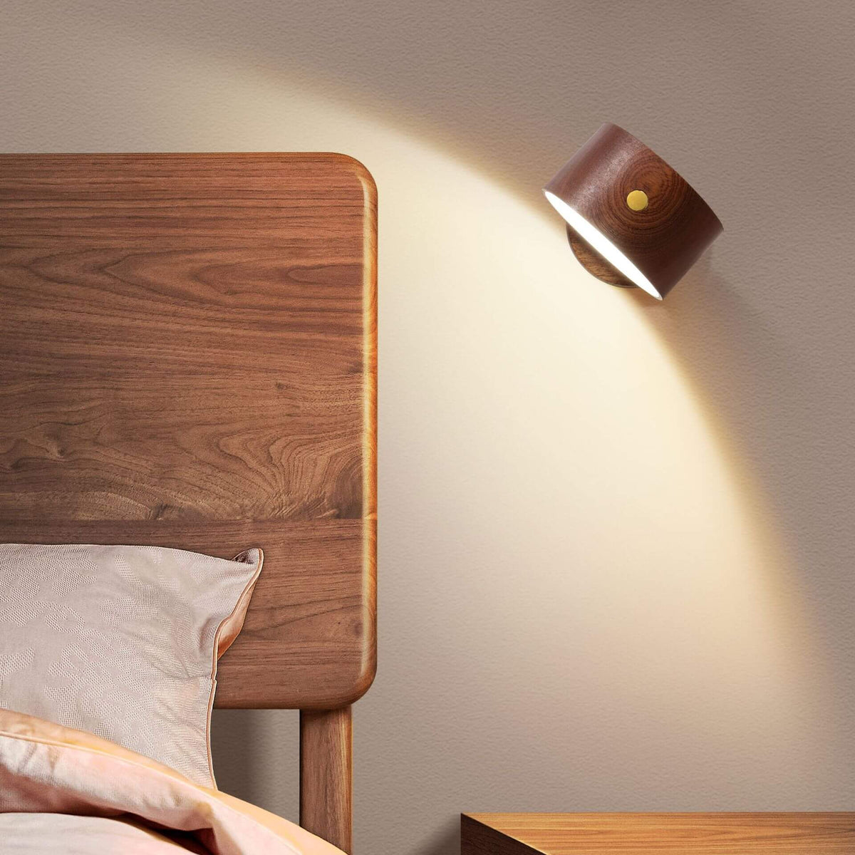 USB Rechargeable Wood Night Light
