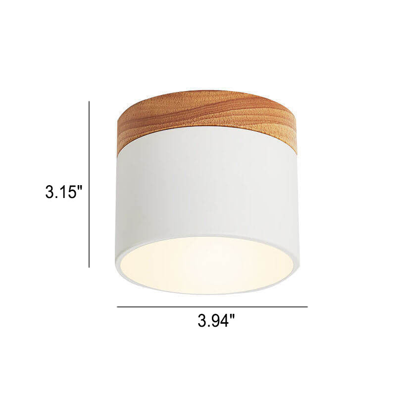 Tove Mini Wood Ring Flush Mount Light