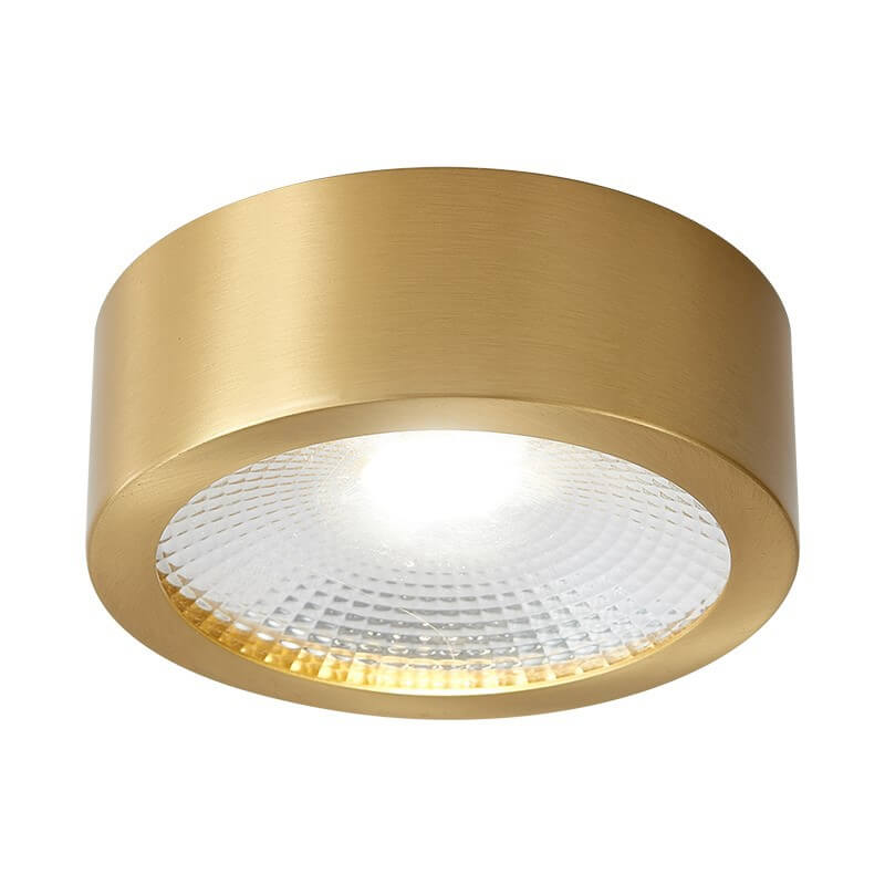 Ultra Thin Copper Flush Mount Light