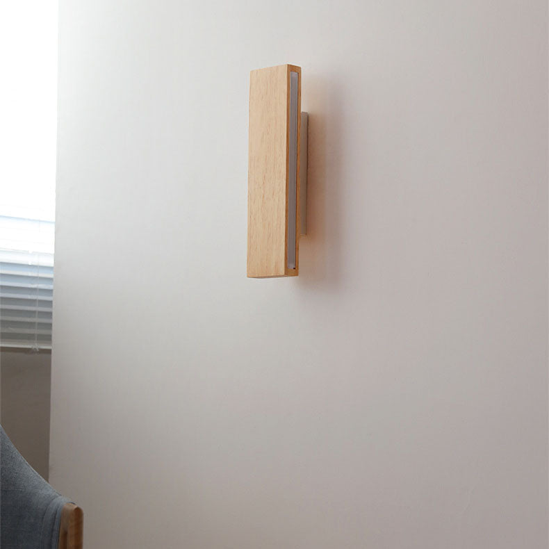 Wood Bar Rotatable Wall Sconce