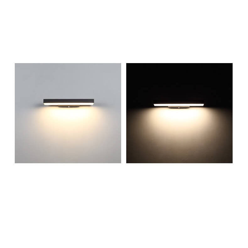Rectangular Outdoor Sensor Wall Light
