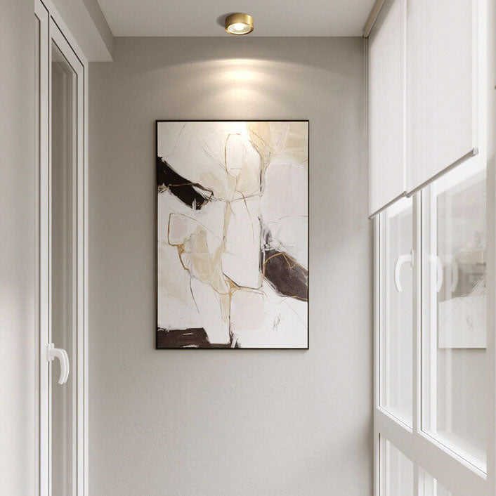Ultra Thin Copper Flush Mount Light