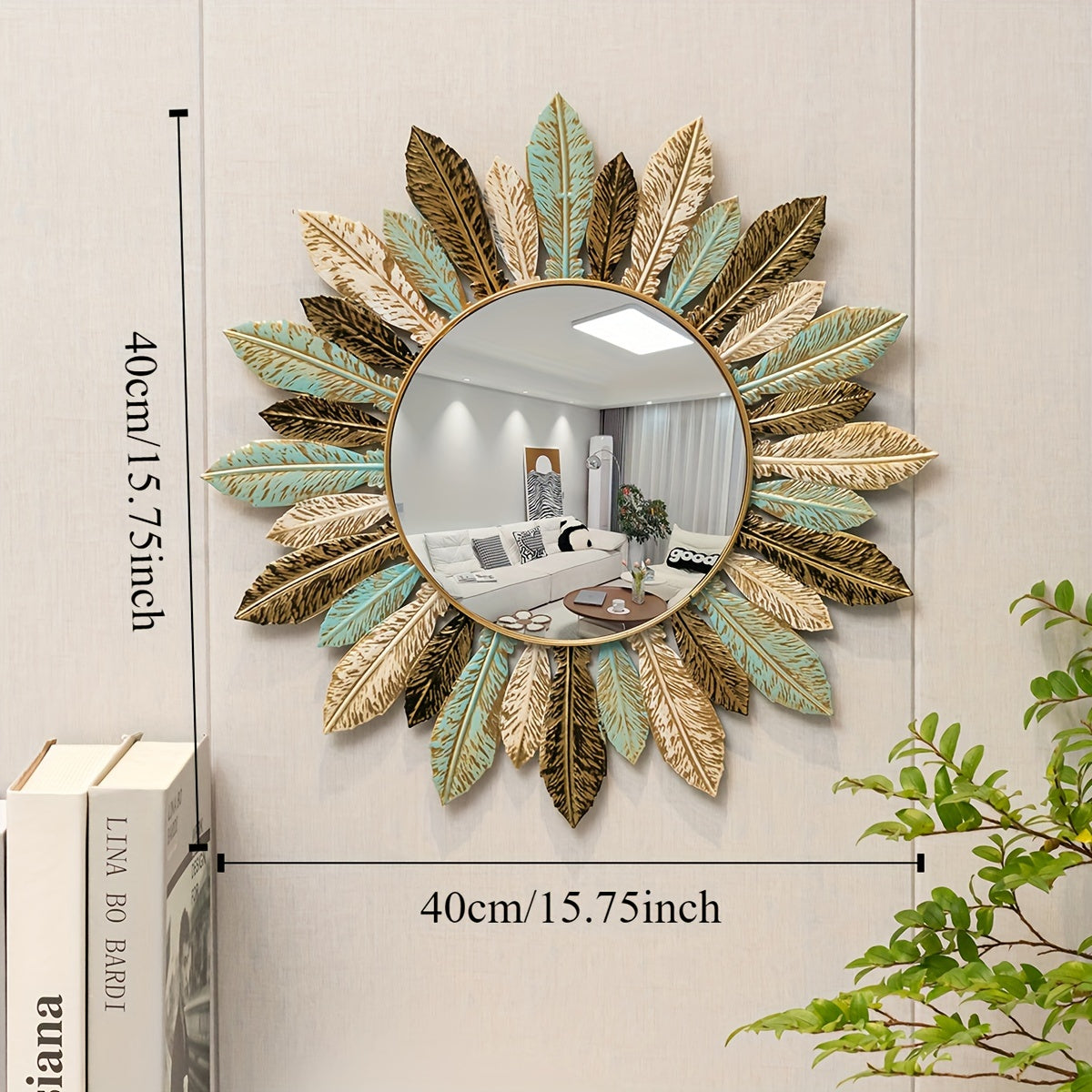Sunburst Metal Wall Mirror