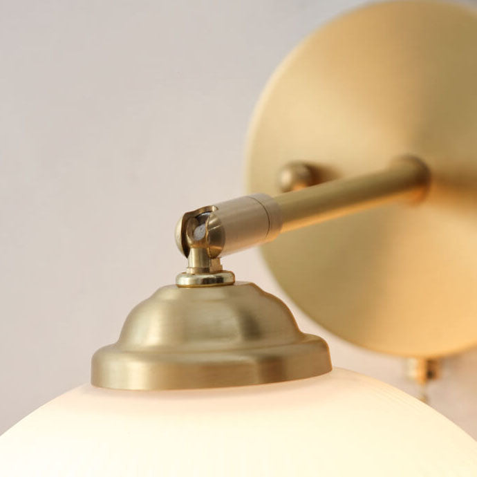 Striped Glass Pull Cord Sconce