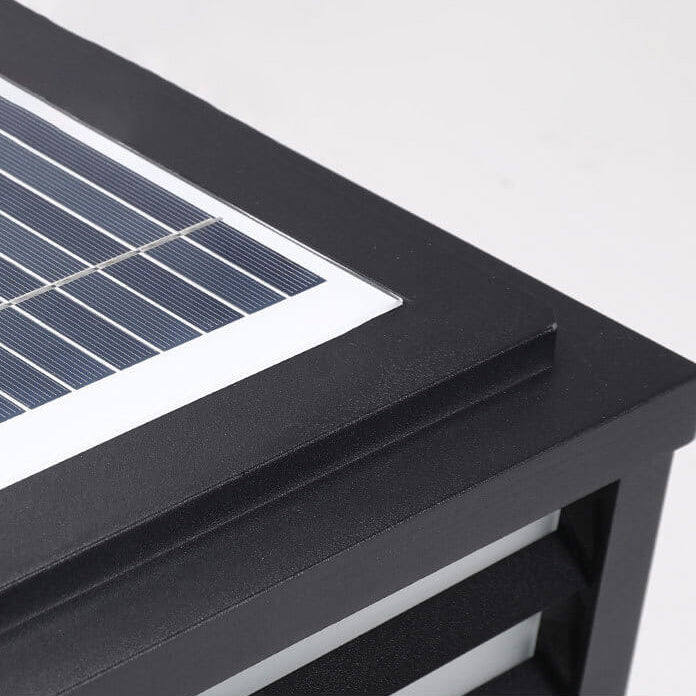Square Solar Post Light