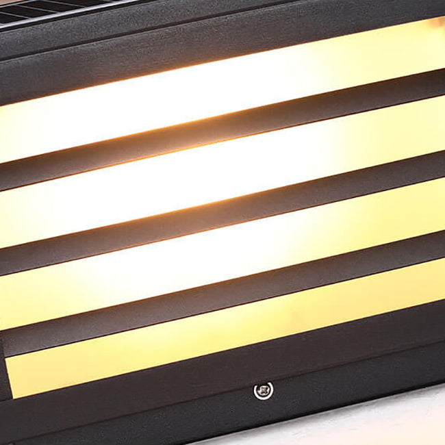 Square Solar Post Light