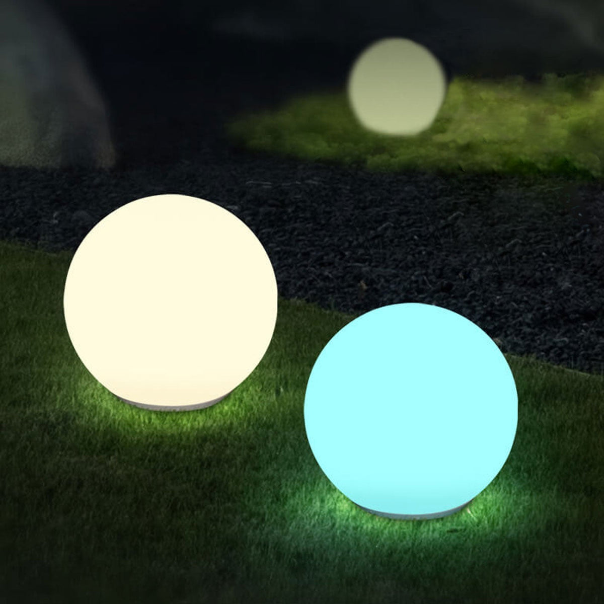 Solar Globe Lawn Light