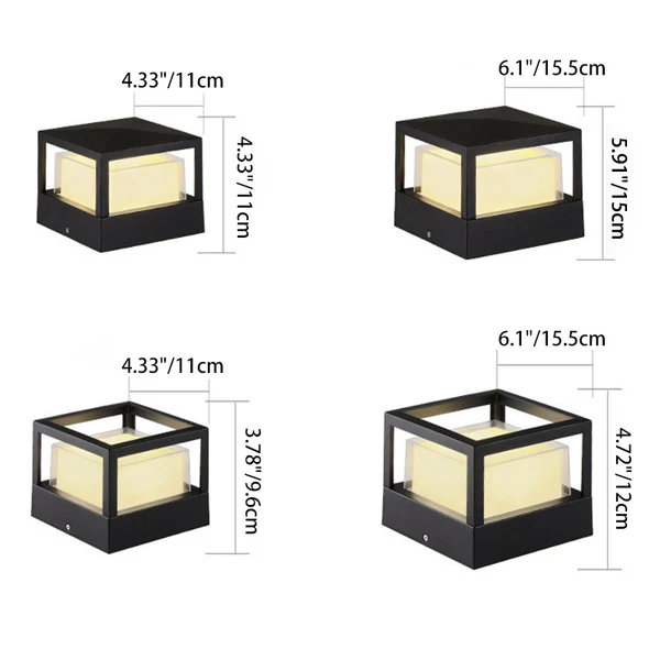 LED Landscape Path Light Cylinder Aluminum | Waterproof Outdoor Garden Light