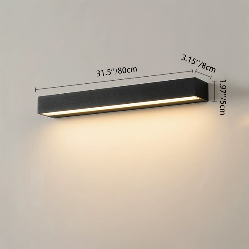 Rectangular Garden Wall Sconce