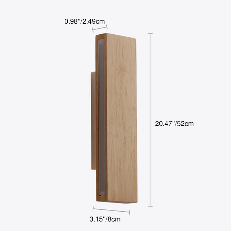 Wood Bar Rotatable Wall Sconce