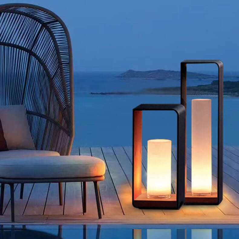 Solar Path Lights Stainless Steel Square | Waterproof Garden Light, Tri Color Remote