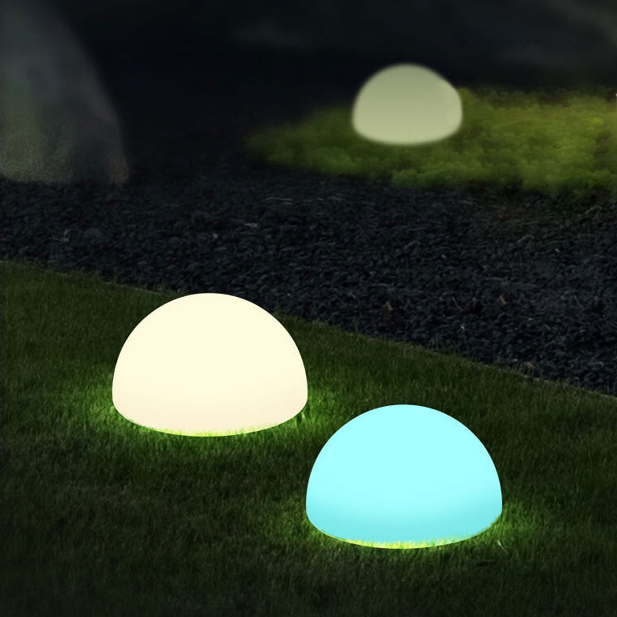 Solar Globe Lawn Light