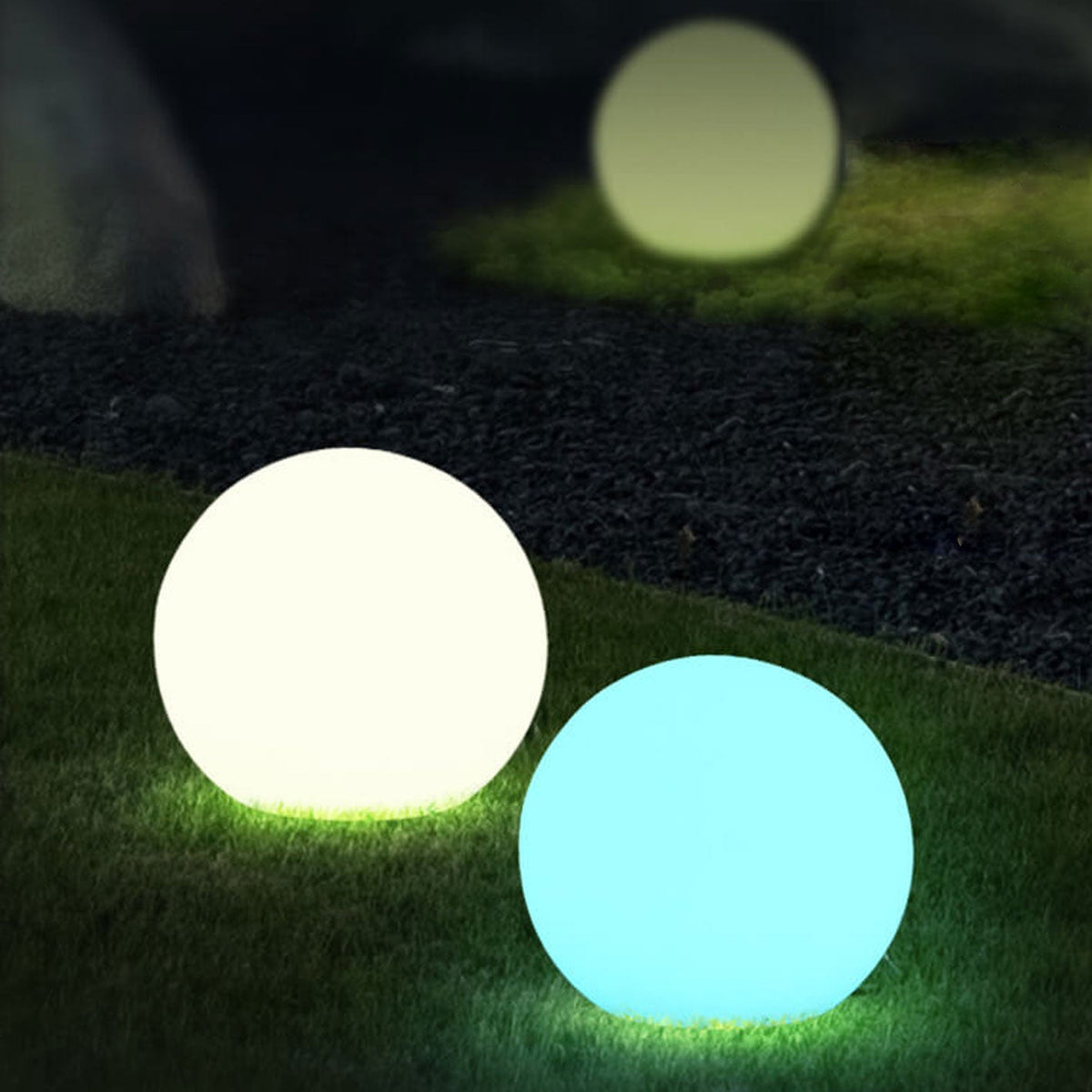 Solar Globe Lawn Light
