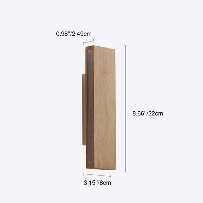 Wood Bar Rotatable Wall Sconce