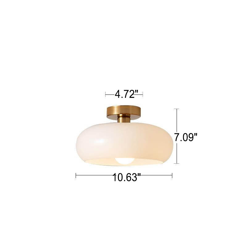 Rue Retro Glass Dome Ceiling Light