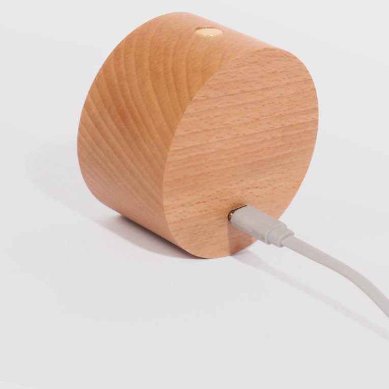 USB Rechargeable Wood Night Light