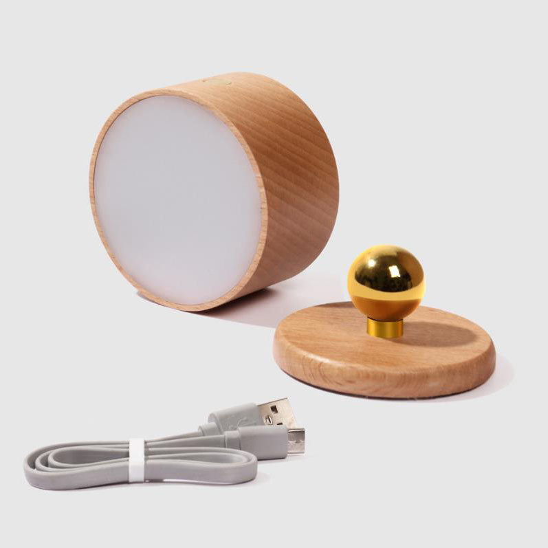 USB Rechargeable Wood Night Light