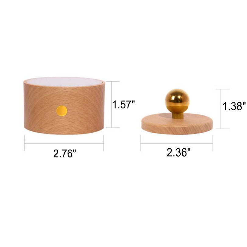 USB Rechargeable Wood Night Light