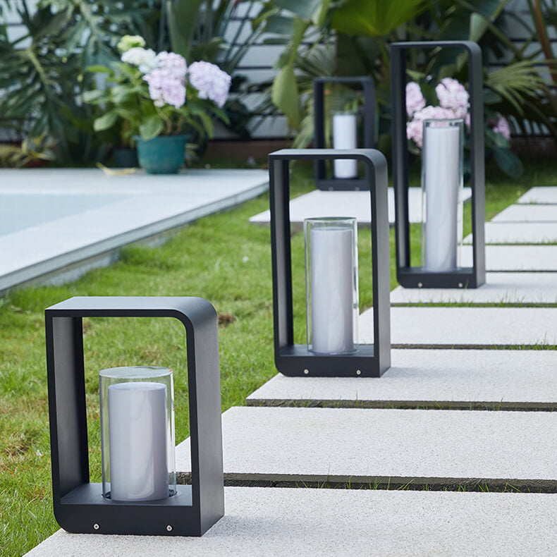 Solar Path Lights Stainless Steel Square | Waterproof Garden Light, Tri Color Remote