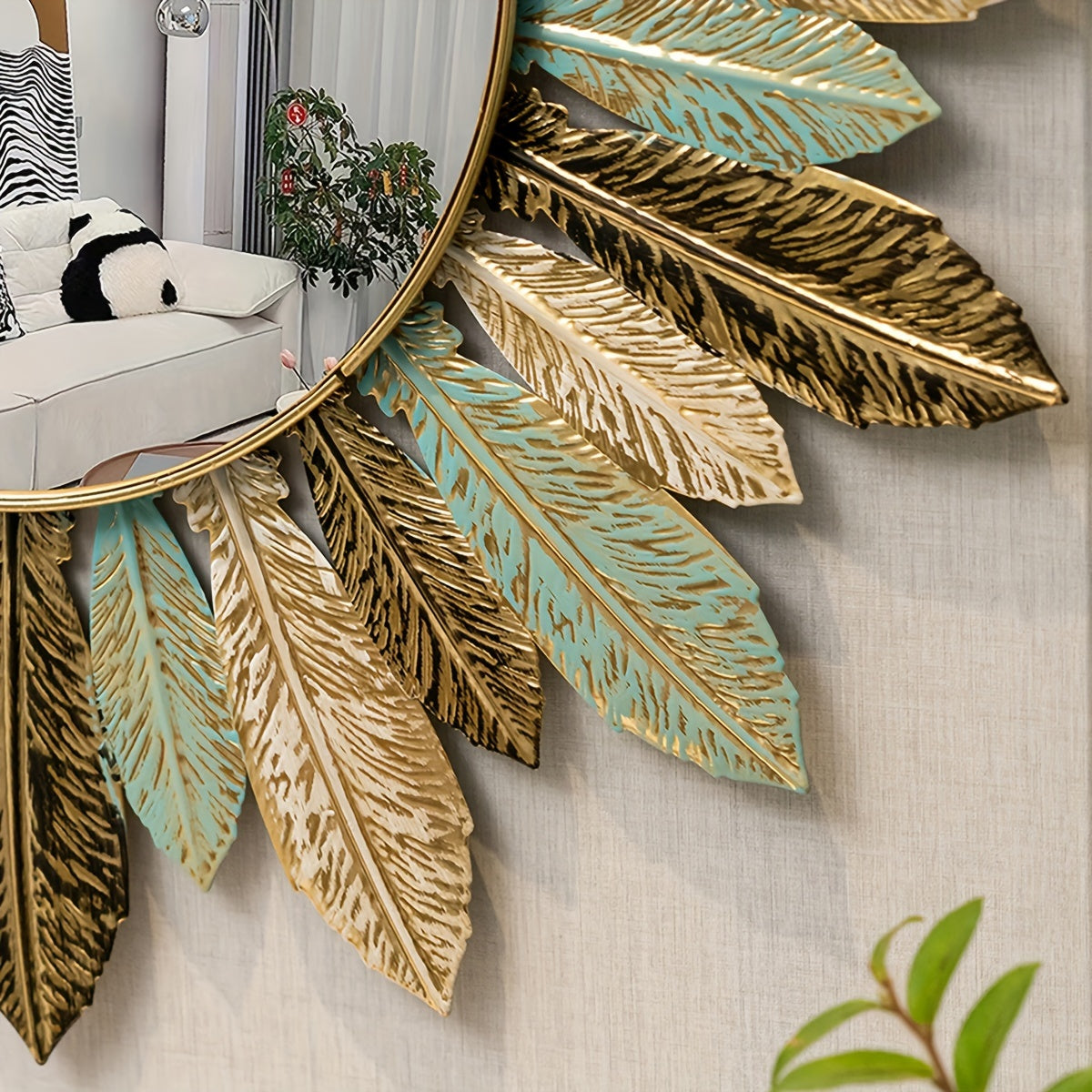 Sunburst Metal Wall Mirror
