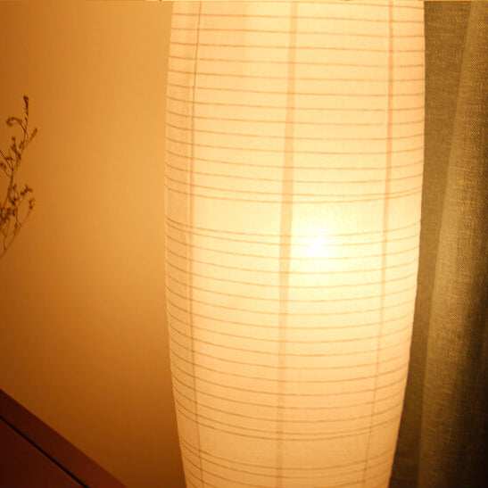 Japanese Rice Paper Floor Lamp 54 in | Nordic Column Standing Lantern Light