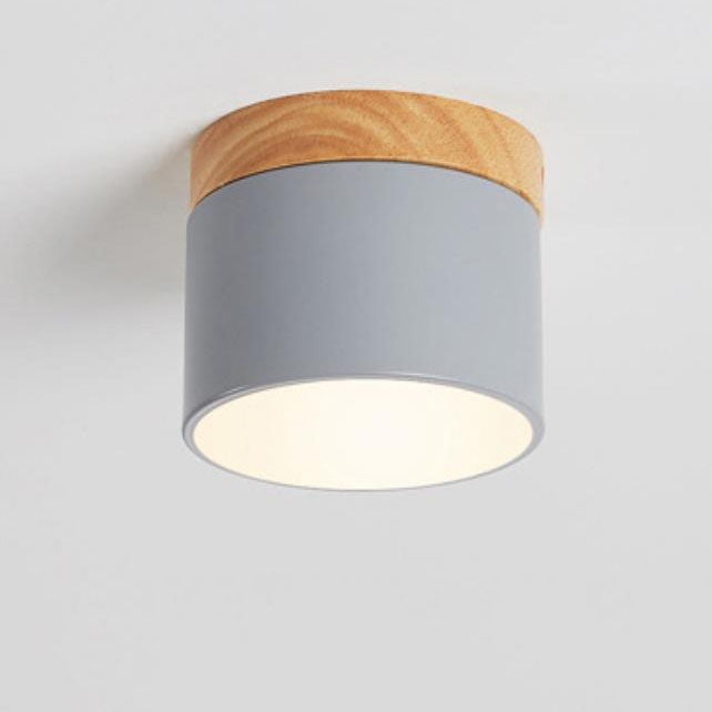 Tove Mini Wood Ring Flush Mount Light
