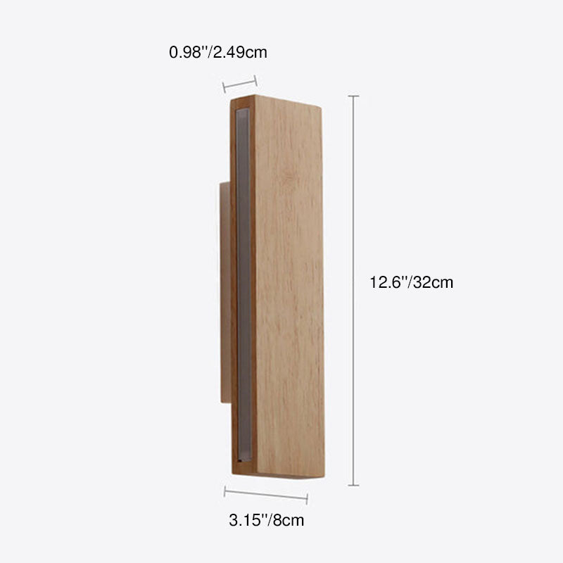 Wood Bar Rotatable Wall Sconce