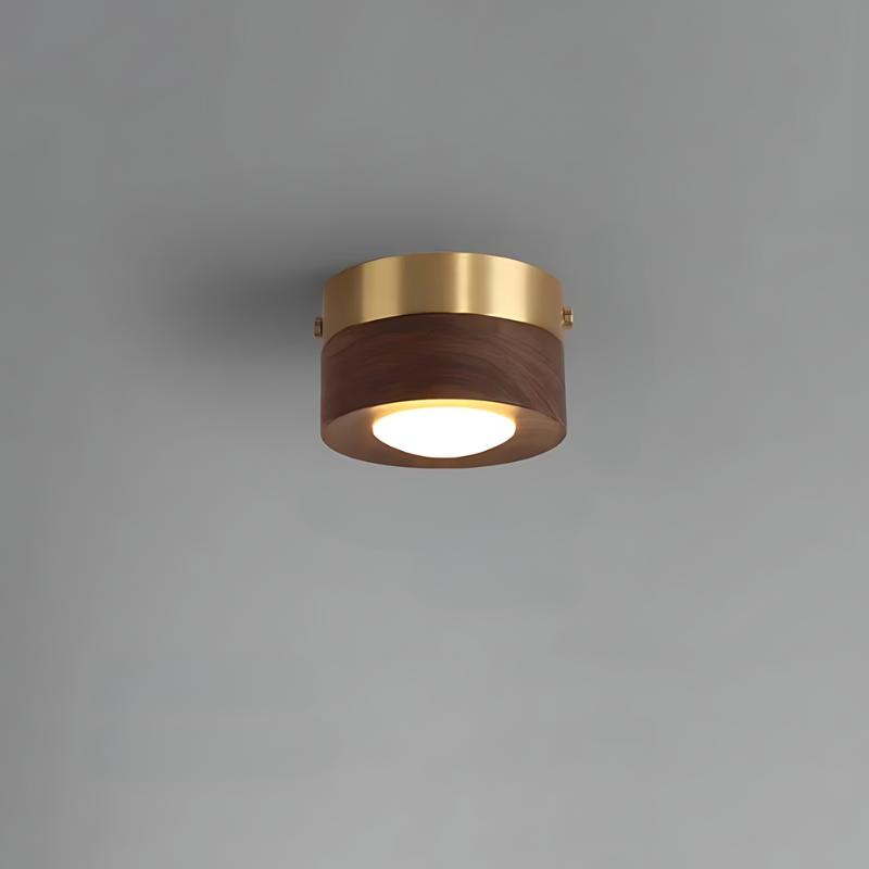 Walnut LED Spotlight Ceiling Lamp