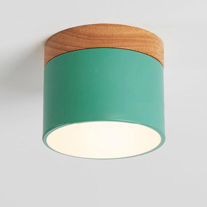 Tove Mini Wood Ring Flush Mount Light
