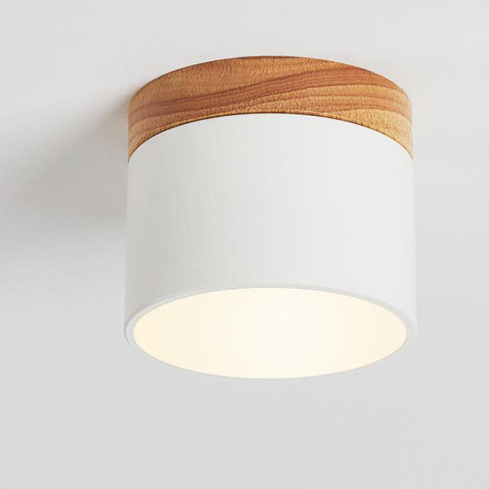 Tove Mini Wood Ring Flush Mount Light