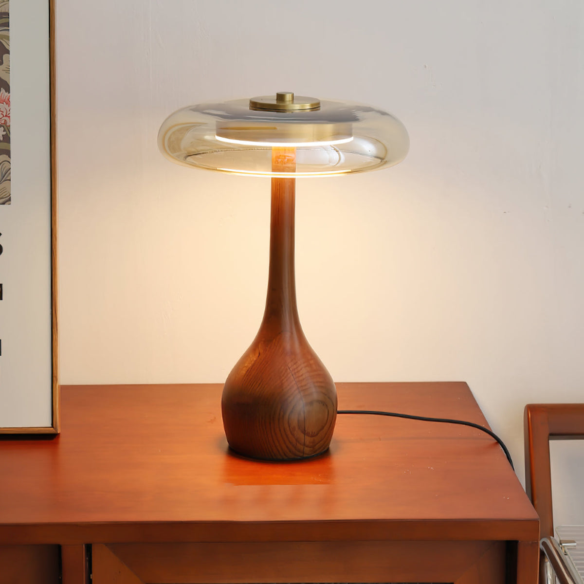 Veyra Modern Glass LED Table Lamp