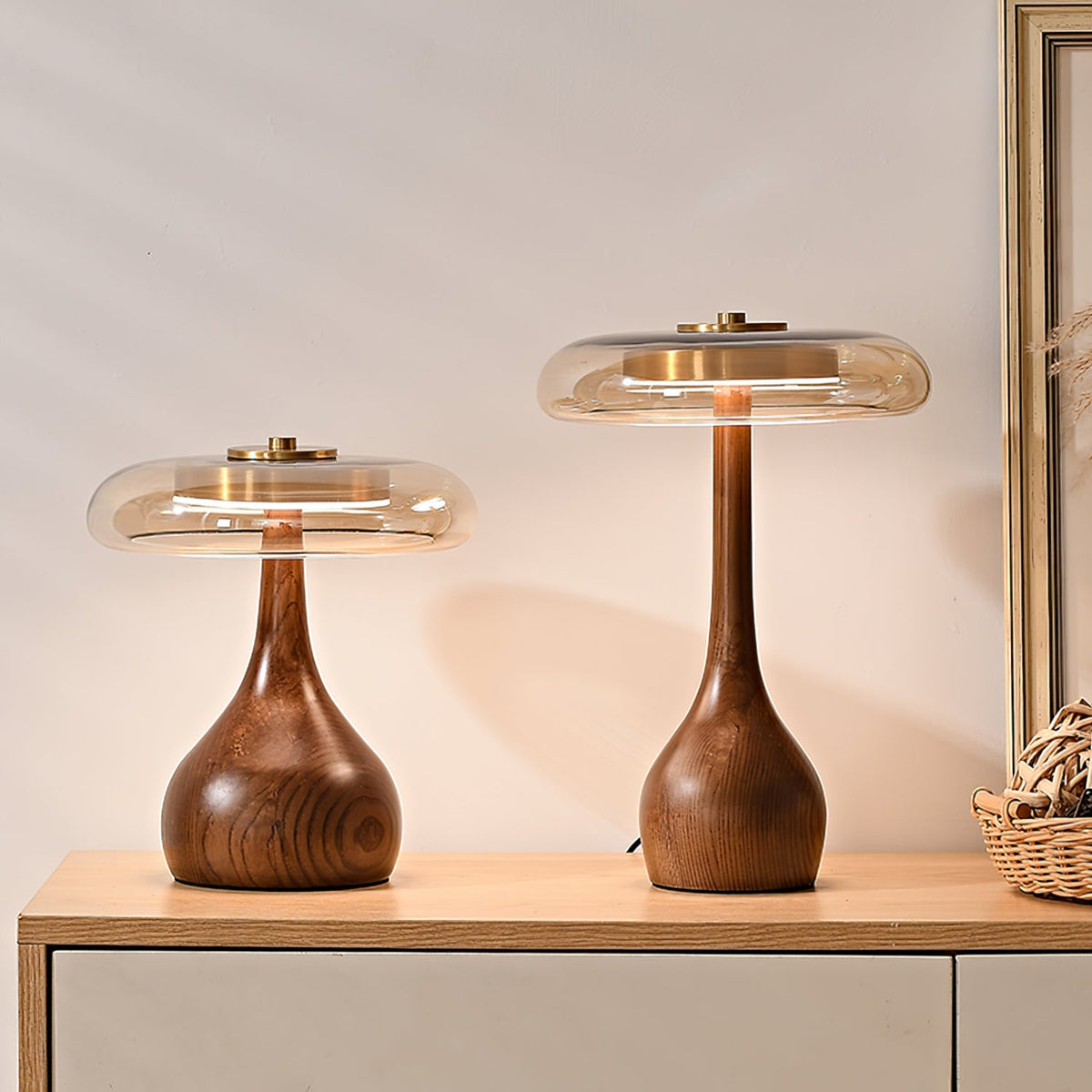Veyra Modern Glass LED Table Lamp