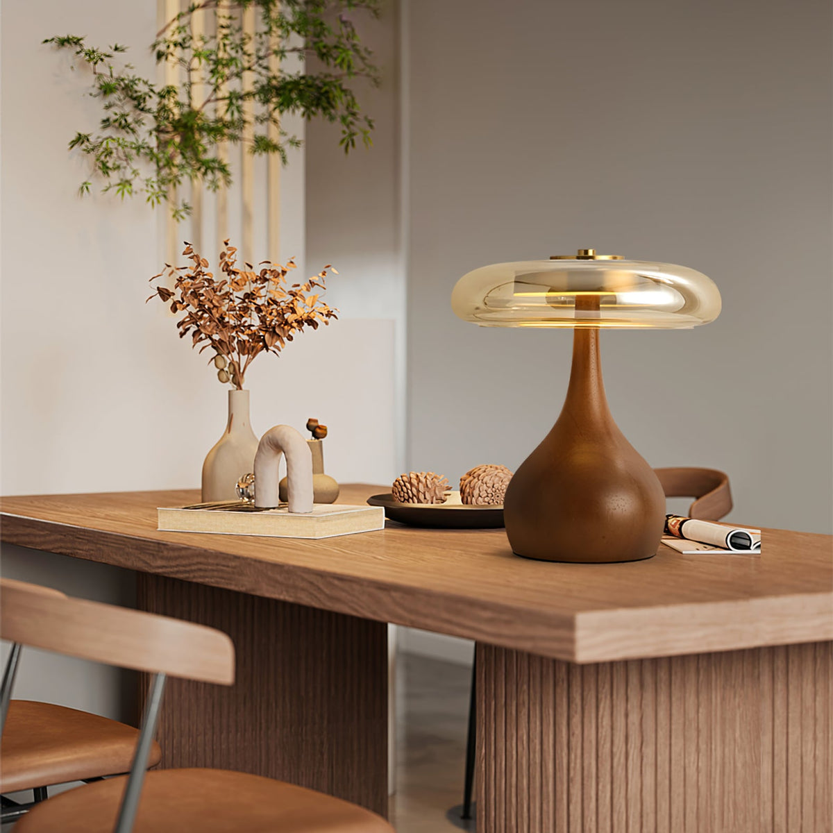 Veyra Modern Glass LED Table Lamp