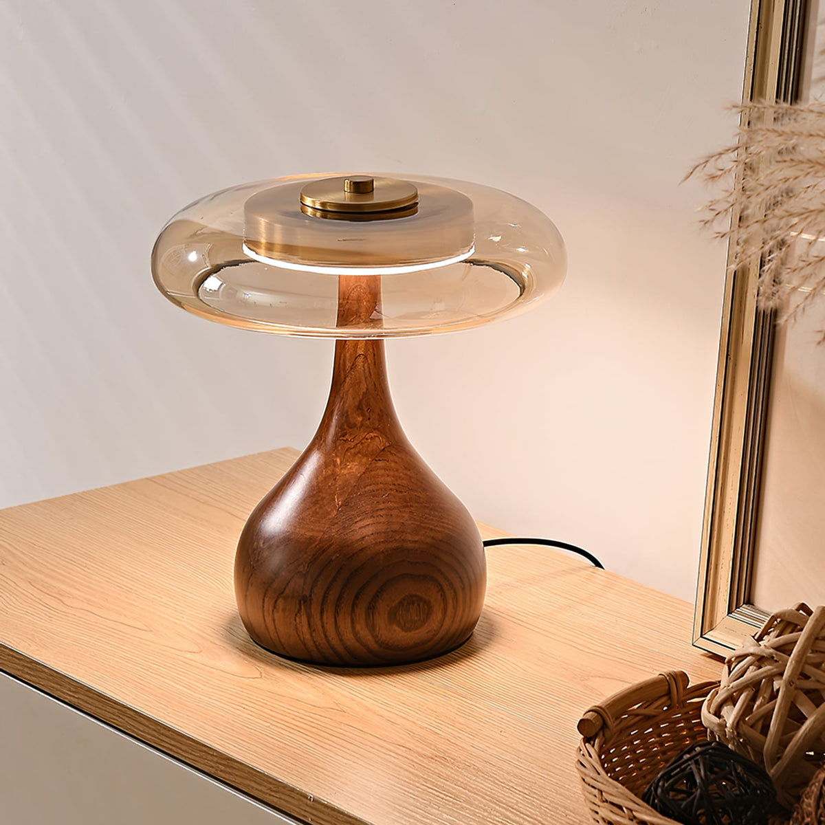 Veyra Modern Glass LED Table Lamp
