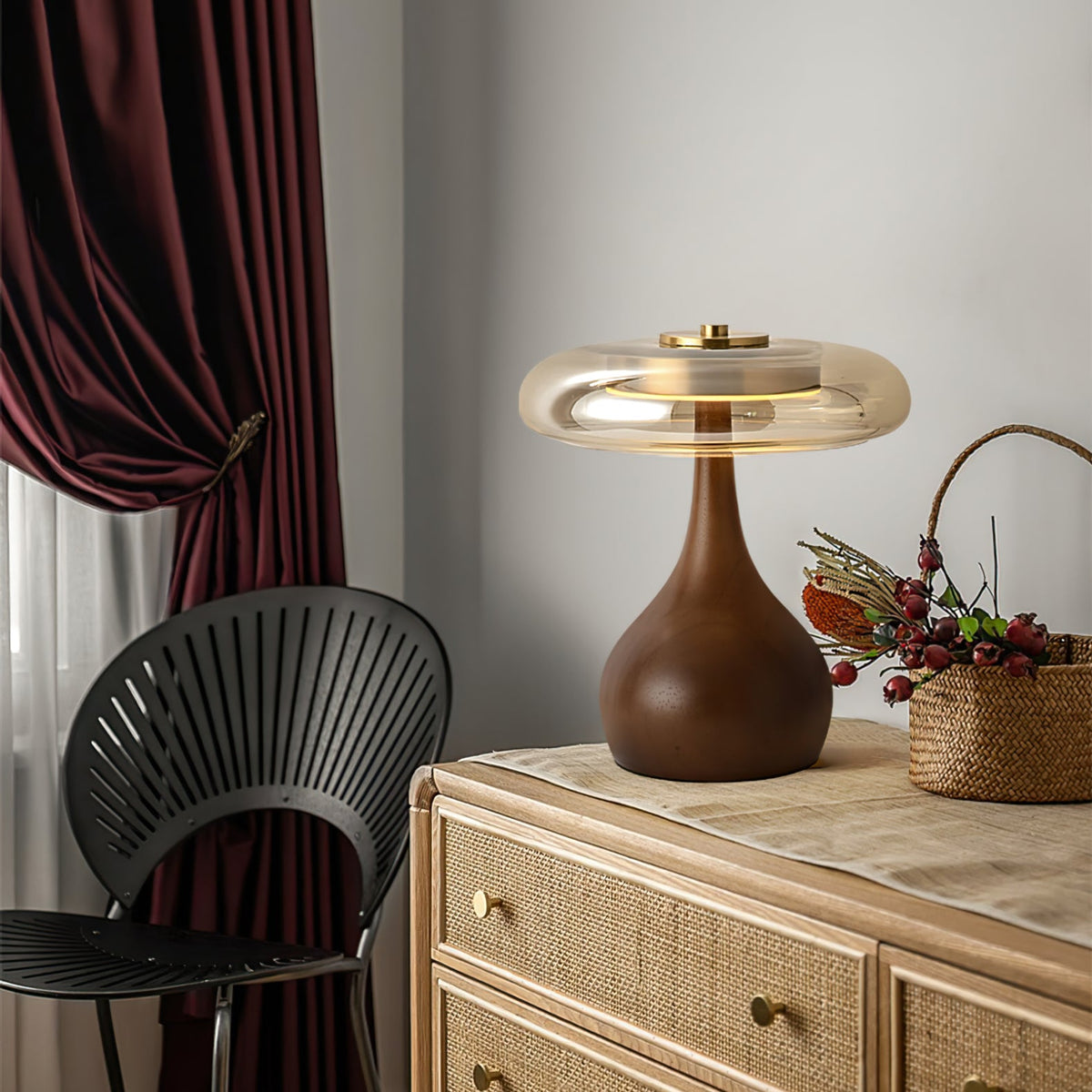 Veyra Modern Glass LED Table Lamp