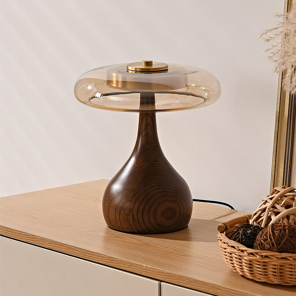 Veyra Modern Glass LED Table Lamp
