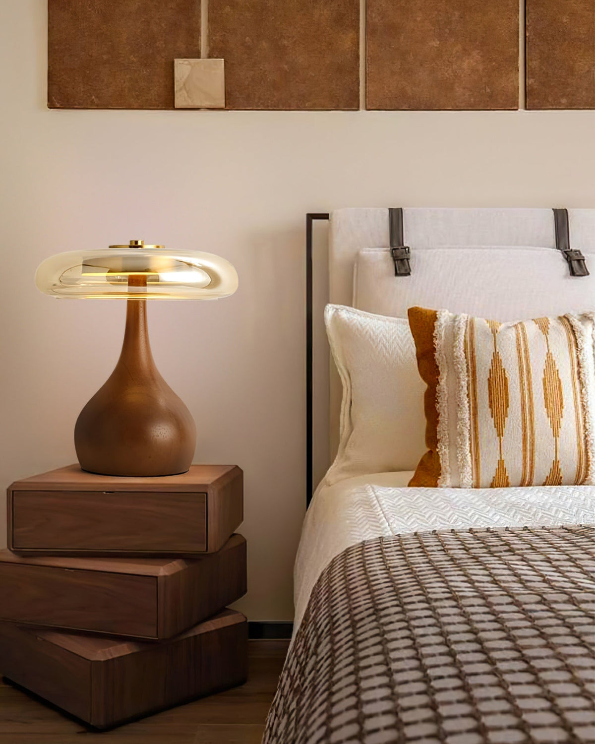 Veyra Modern Glass LED Table Lamp