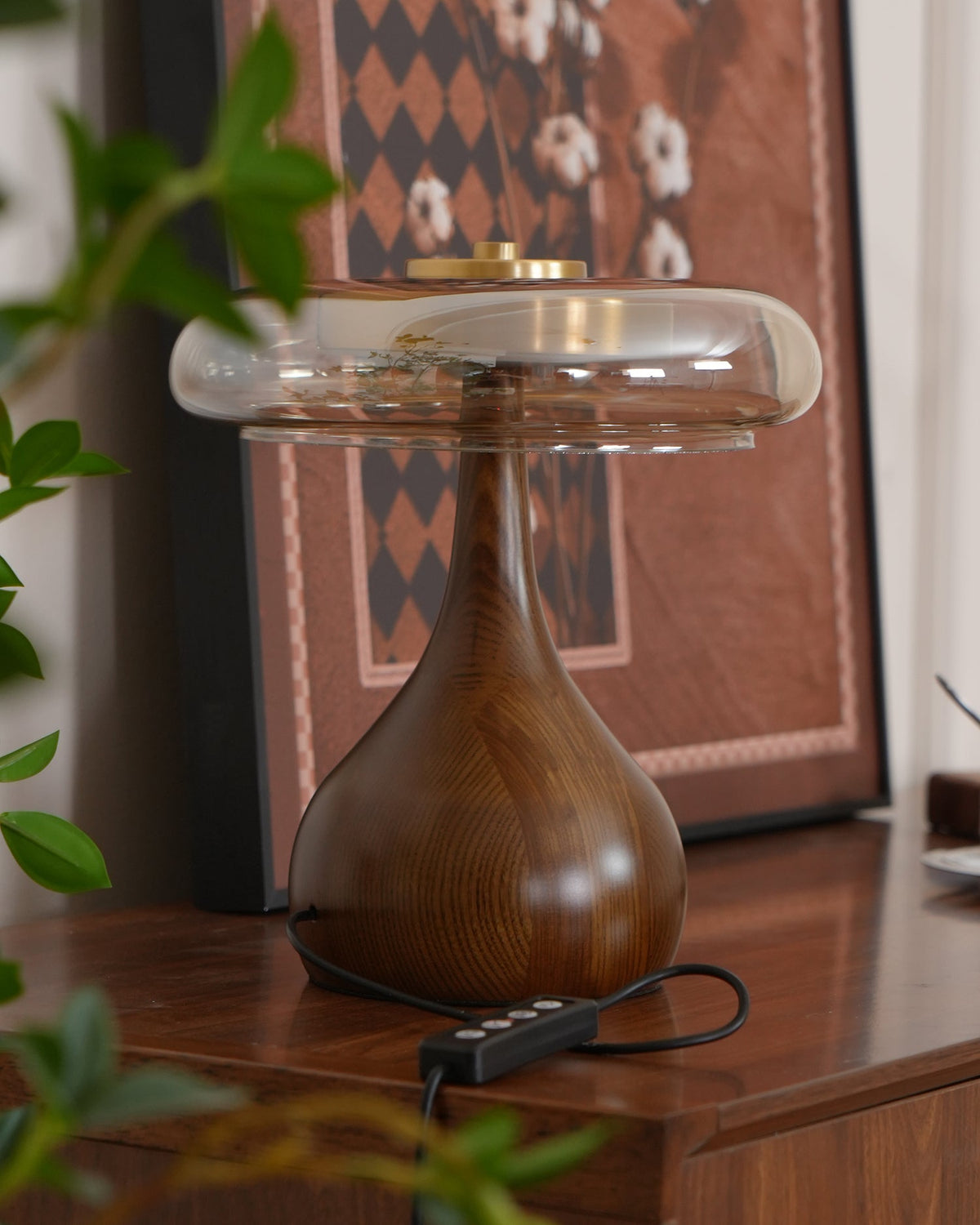 Veyra Modern Glass LED Table Lamp