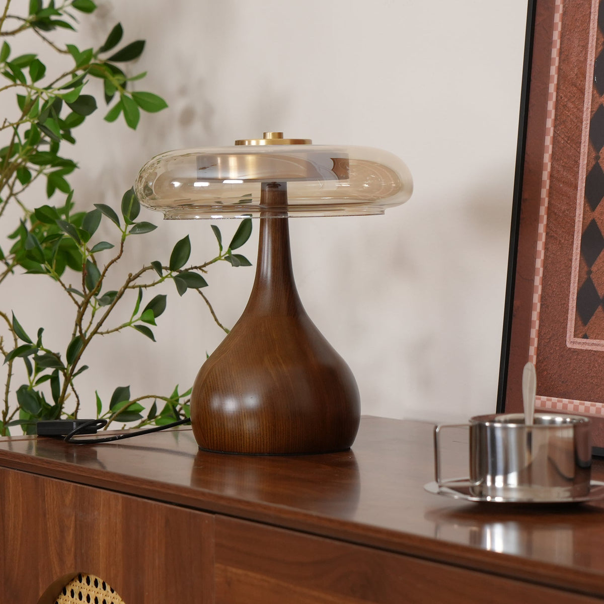 Veyra Modern Glass LED Table Lamp